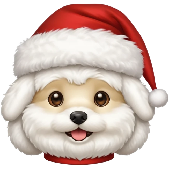 Bichon frisé emoji for x-mas emoji