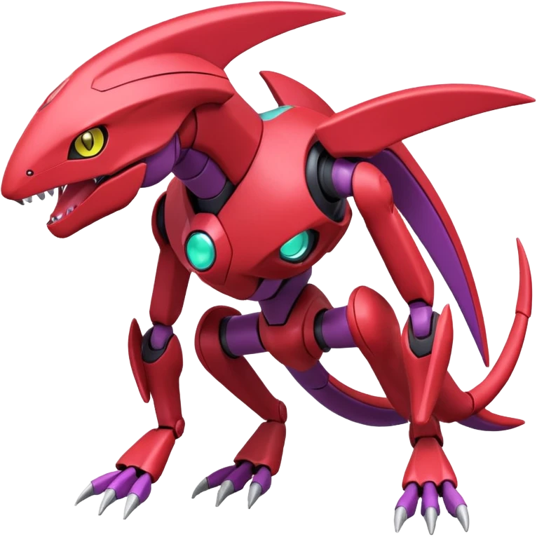 Heliolisk-Cyclizar-Genesect-Pokémon, full body emoji