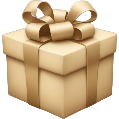 Beige present  emoji