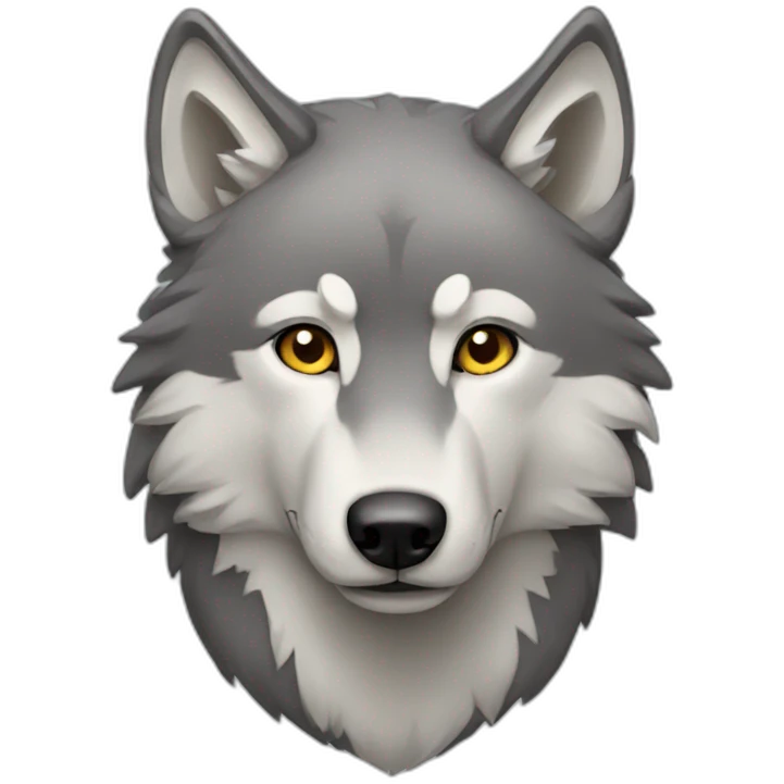 grey wolf emoji