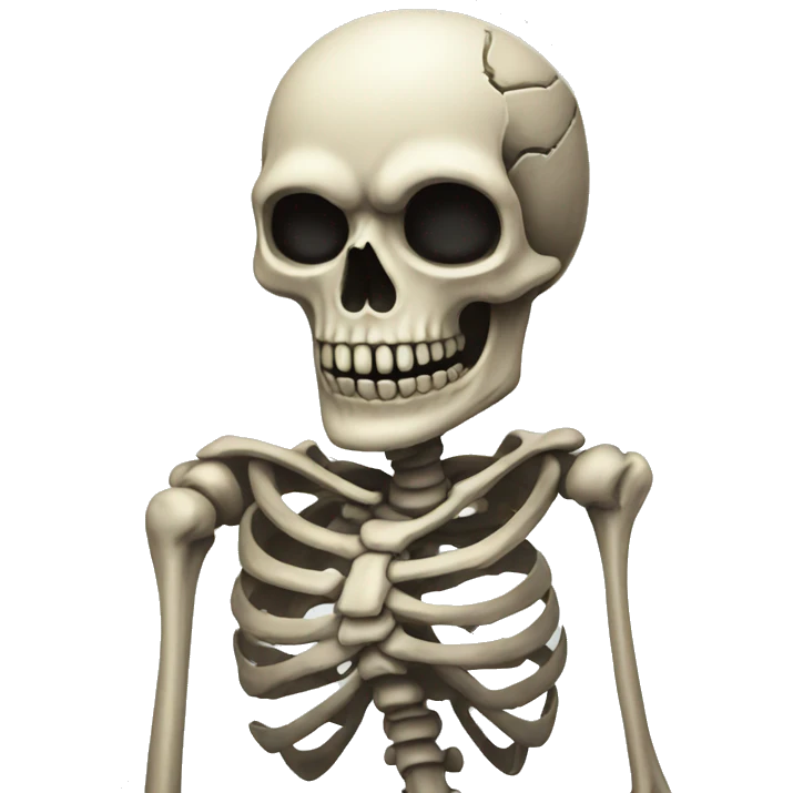 Skeleton love emoji