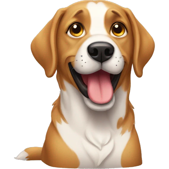 un perro sorprendido  emoji