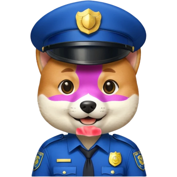 shiba inu police man emoji