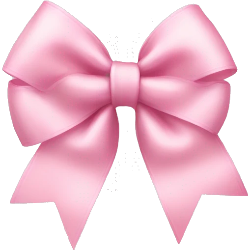 Light pink birthday bow emoji