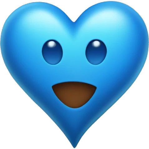 blue heart emoji