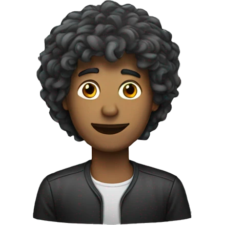 Man with wig emoji