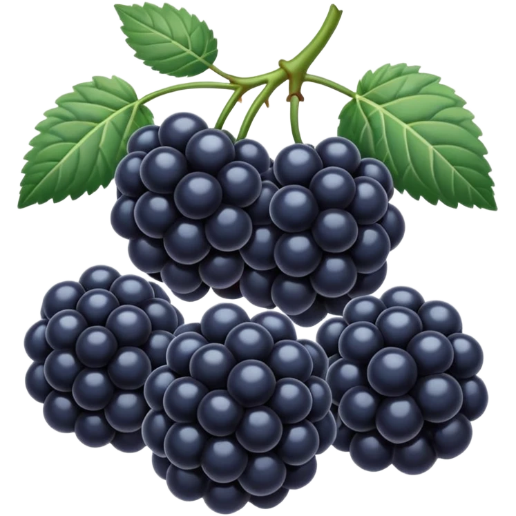 blue blackberries emoji