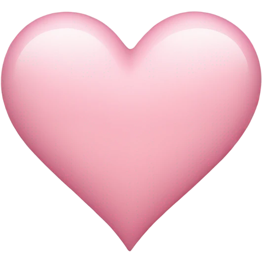 Light Pink heart emoji