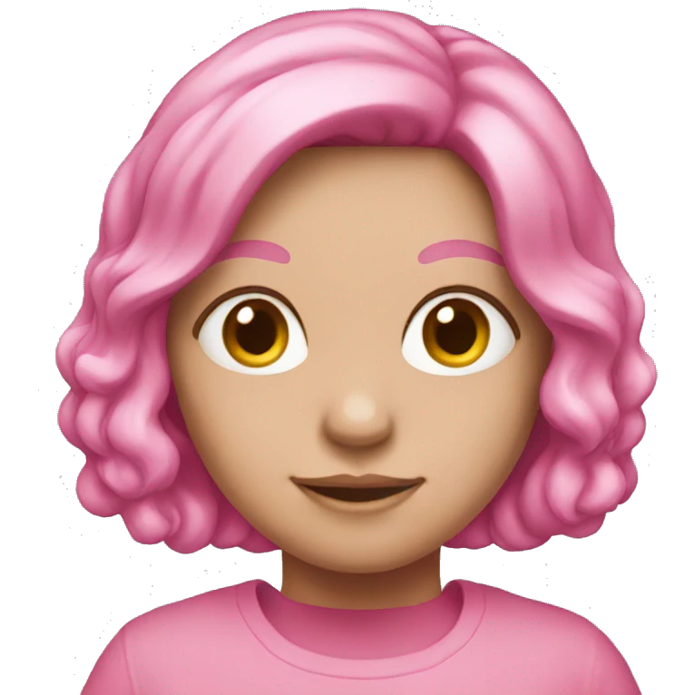Pink  emoji