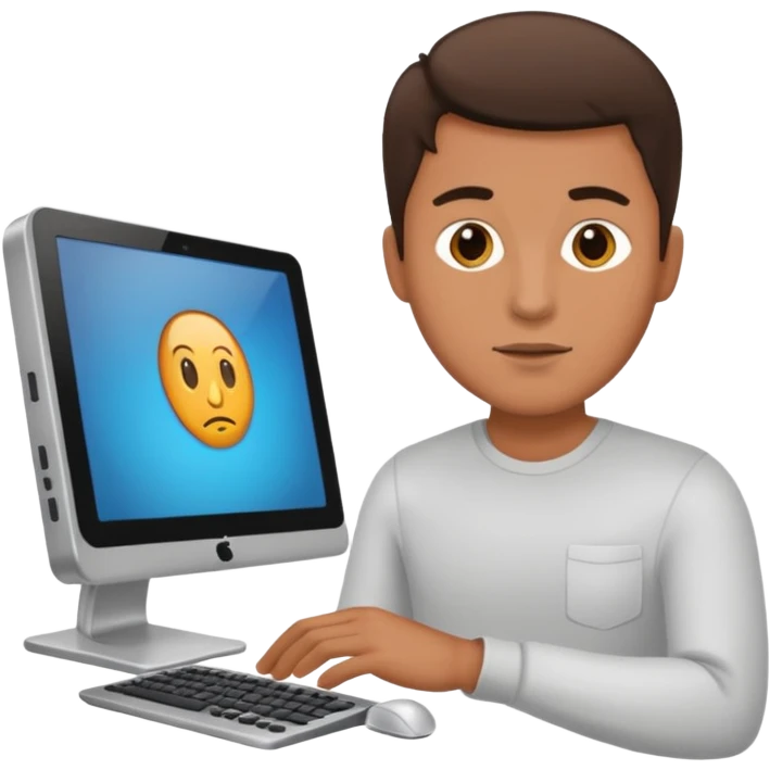 man pc user emoji