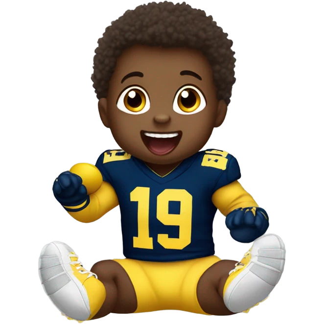 Michigan football baby emoji