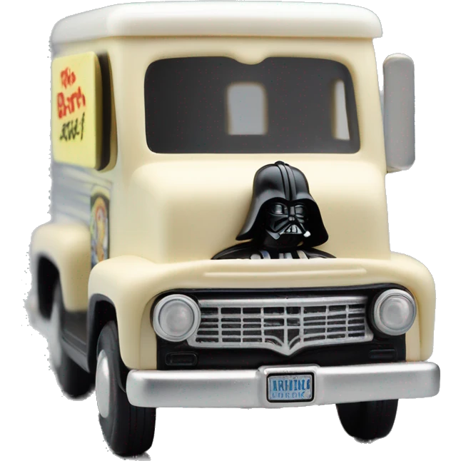 Darth Vader’s Matchbox ice cream delivery truck 1956 ford emoji