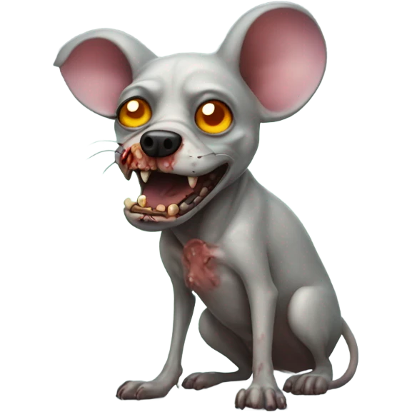 Dog Mouse Zombie emoji