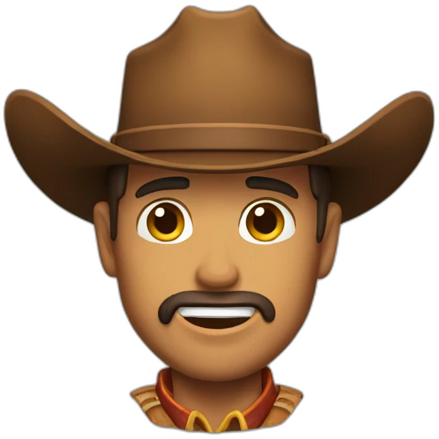 Cowboy Woody face emoji