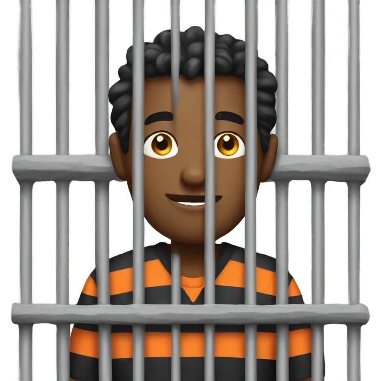 prisoner in jail emoji