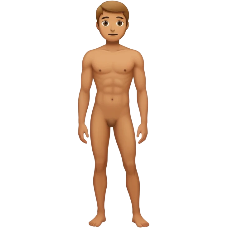 nude man full height emoji