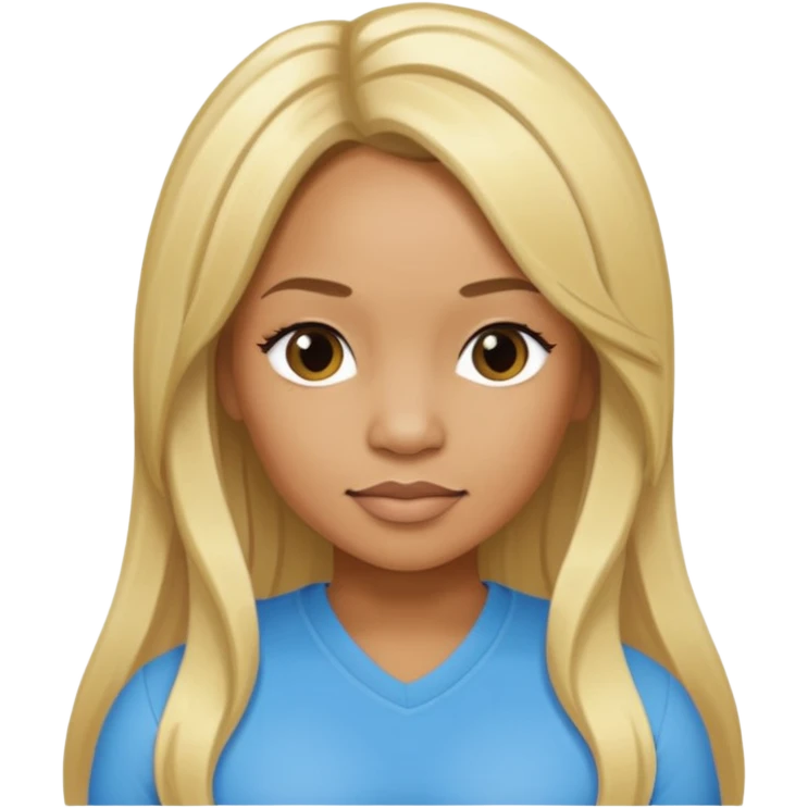 Tameka "Tiny" Cottle with long blonde hair emoji