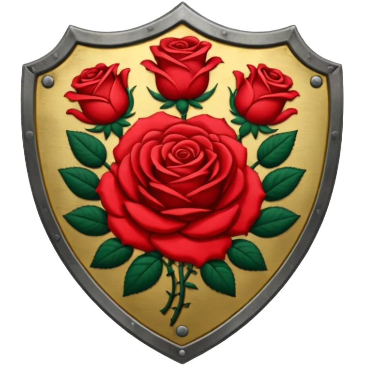 brasão com rosas condessa vermelha emoji