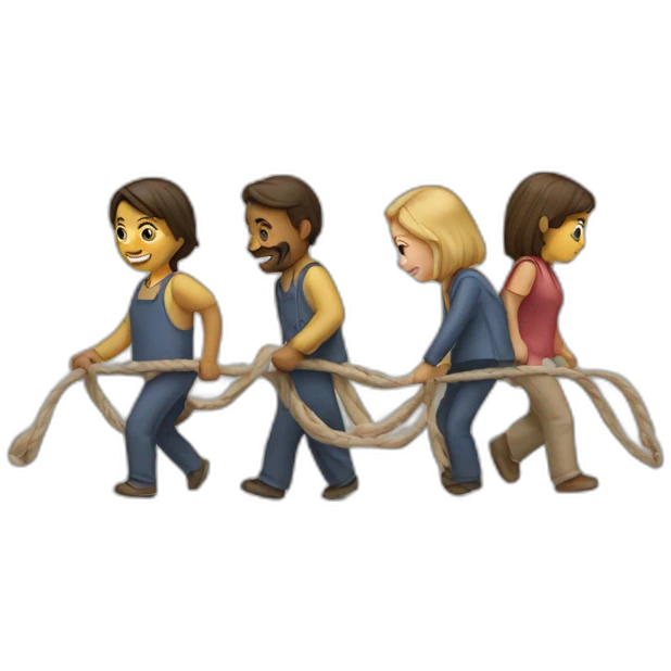 pulling people emoji
