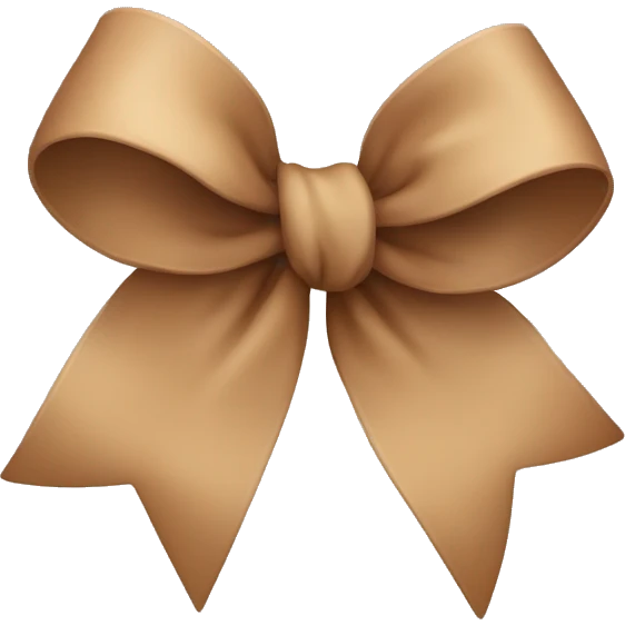 Light Brown bow  emoji