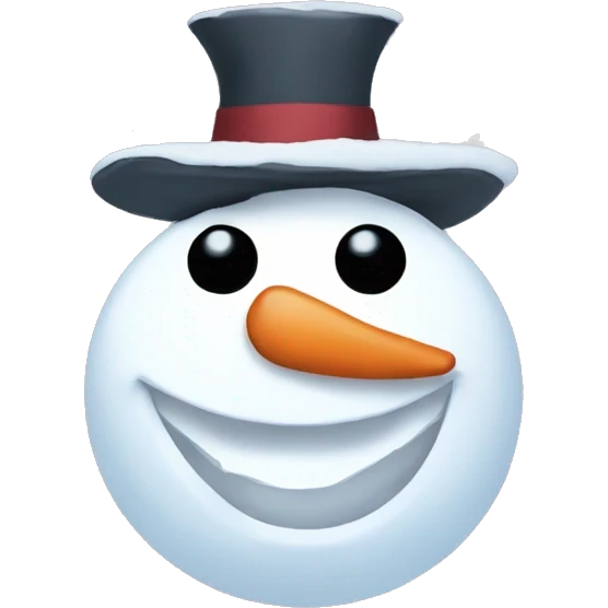 aesthetic snowman emoji