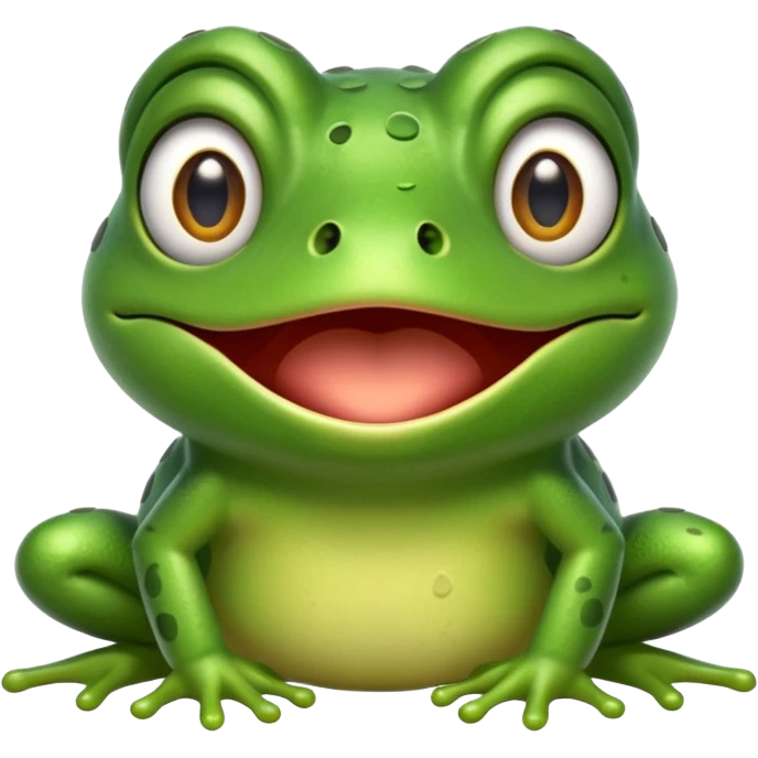 Emoji grenouille choqué  emoji