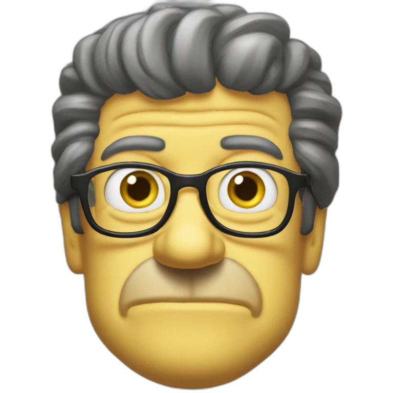 Mélenchon simpson emoji