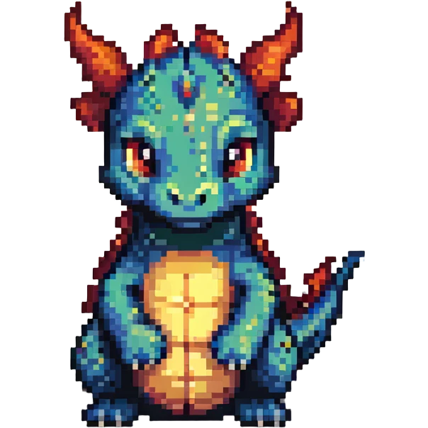 small and cute dragon emoji