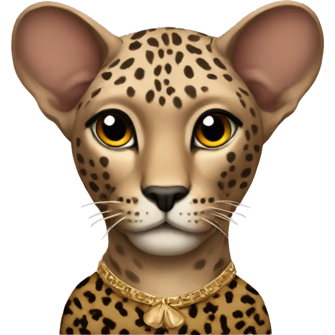 sphinx in a leopard sweater  emoji