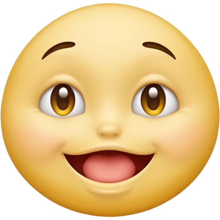 yellow emoji face biting its lip, glancing back at its own round cartoon booty cheeks, playful and cheeky expression emoji