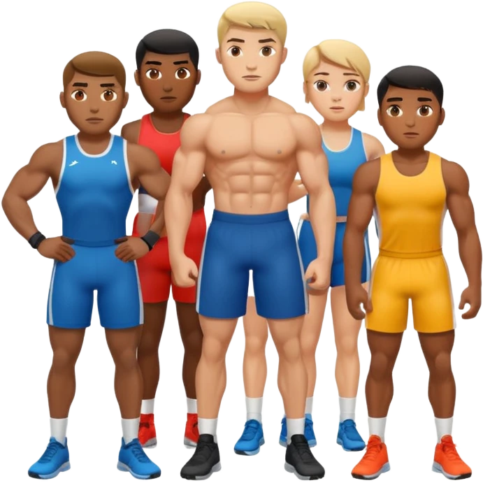 4 HYROX ATHLETES emoji