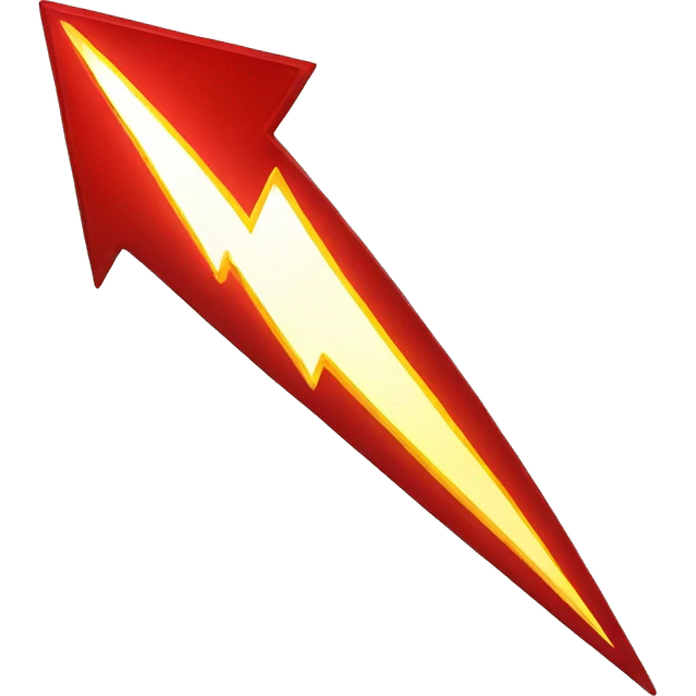 red lighting bolt emoji
