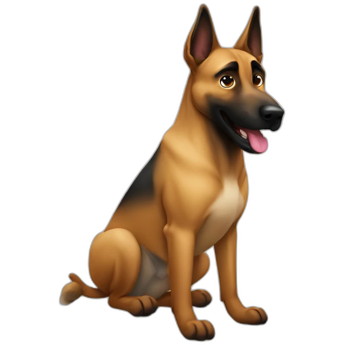Malinois farting emoji