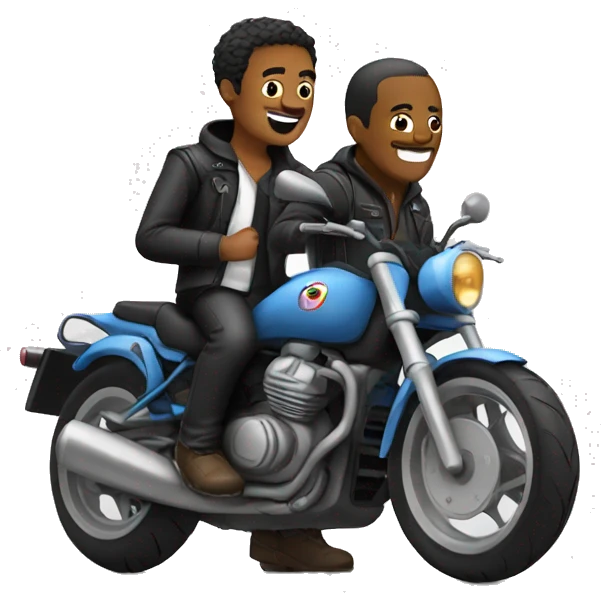 moto with men emoji