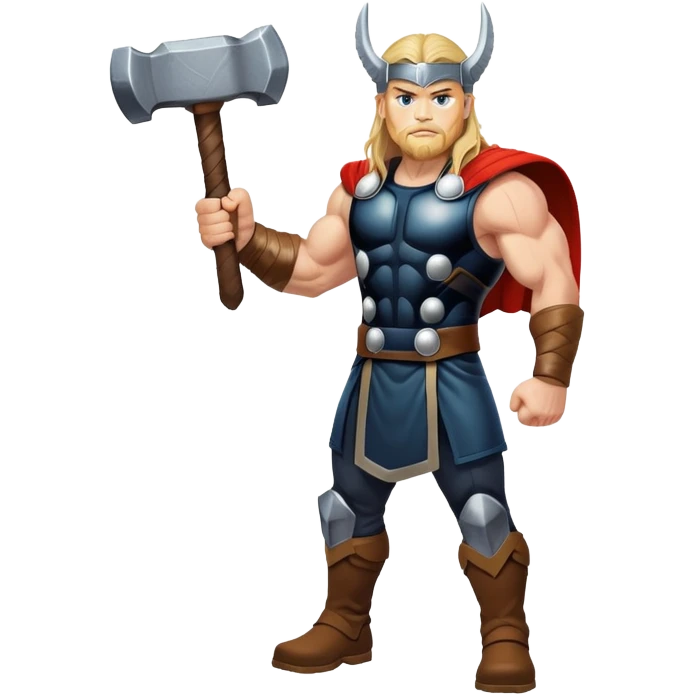 Thor Norse god of thunder holding a hammer emoji