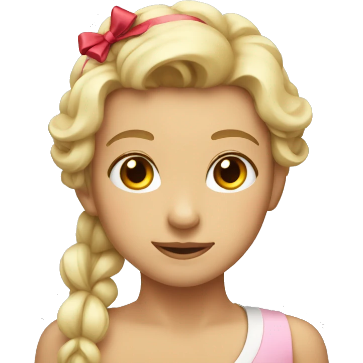 Dear with a bow emoji