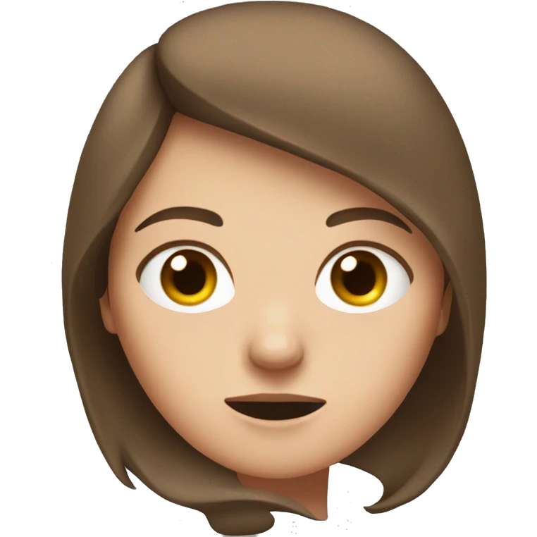 Brown haired white girl mad with steam coming out of her ears  emoji