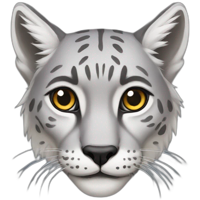 Gray lynx emoji