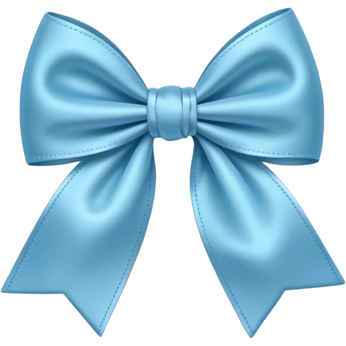 light blue bow emoji