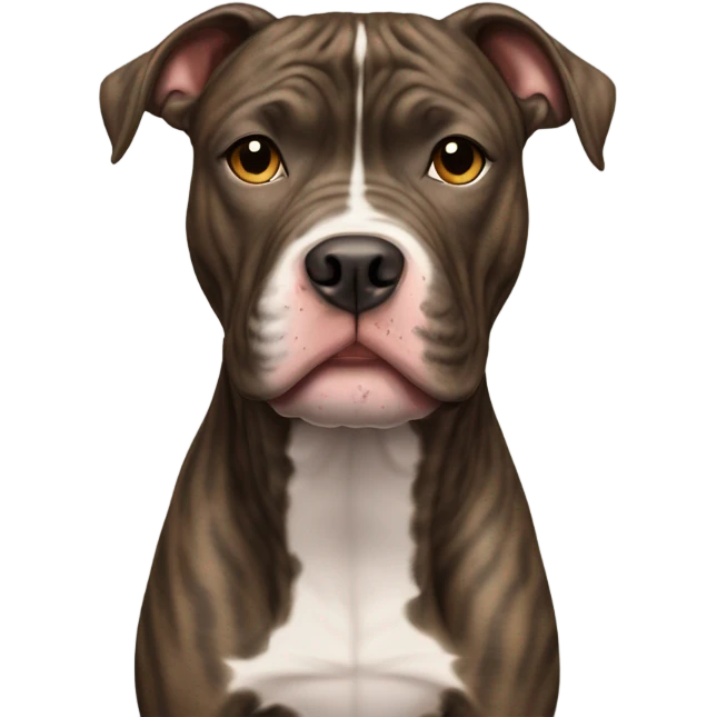 Brindle pitbull emoji