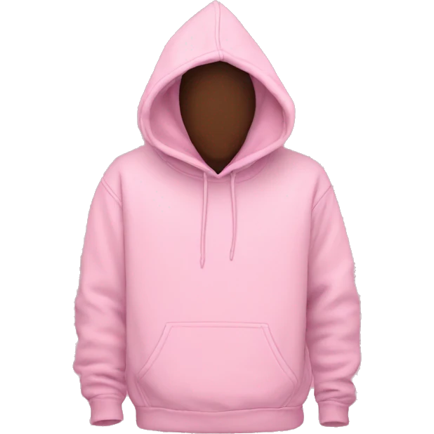  back of Hoodie pink emoji