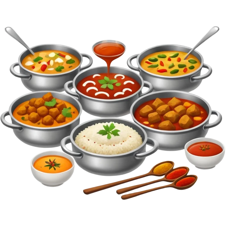 home cooked indian food emoji