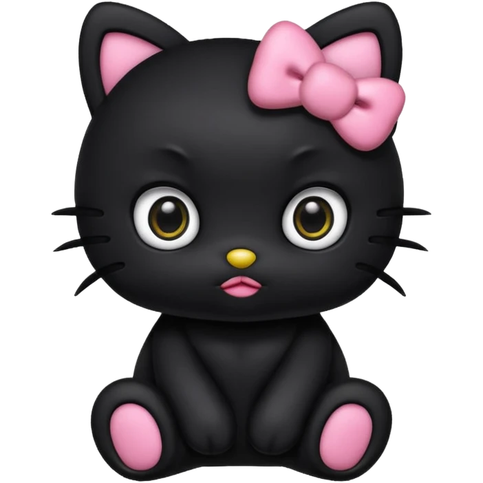 Dark hello kitty  emoji