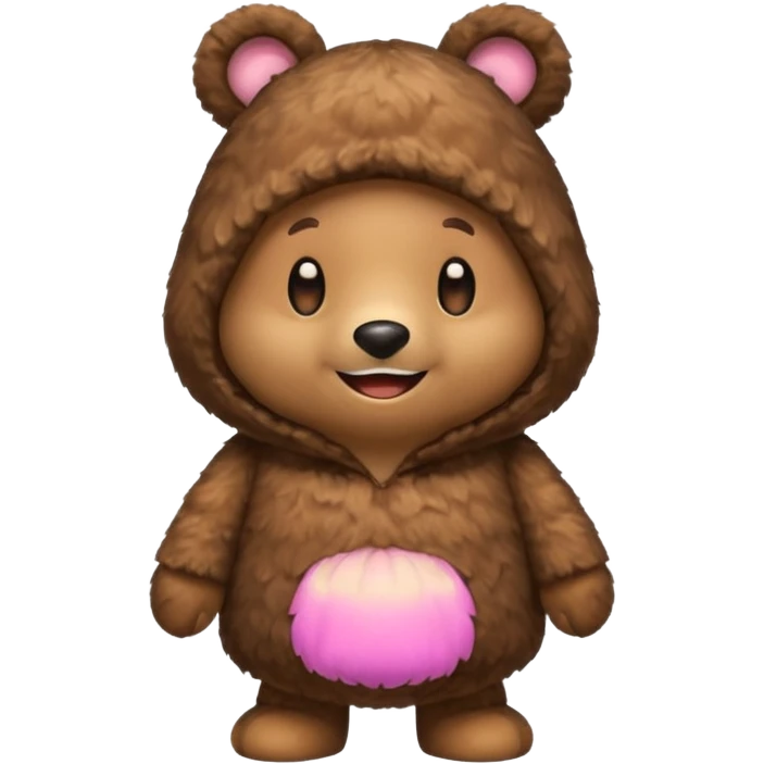 Mushroom dressed in a bear emoji