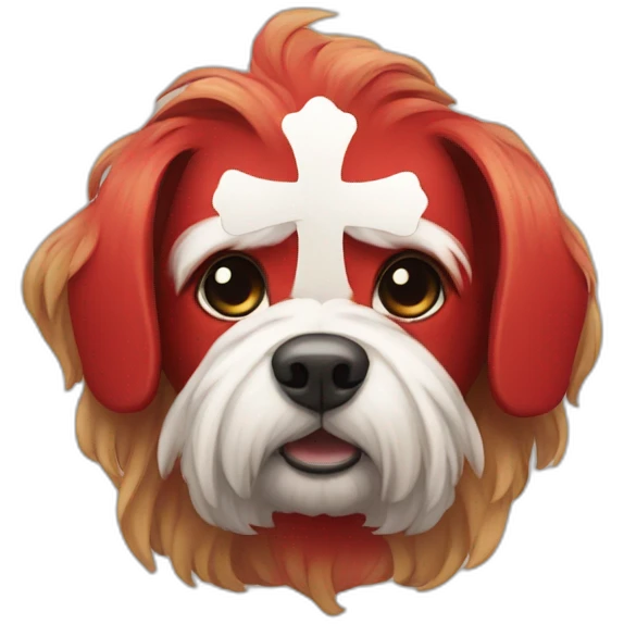 Red Maltese cross emoji