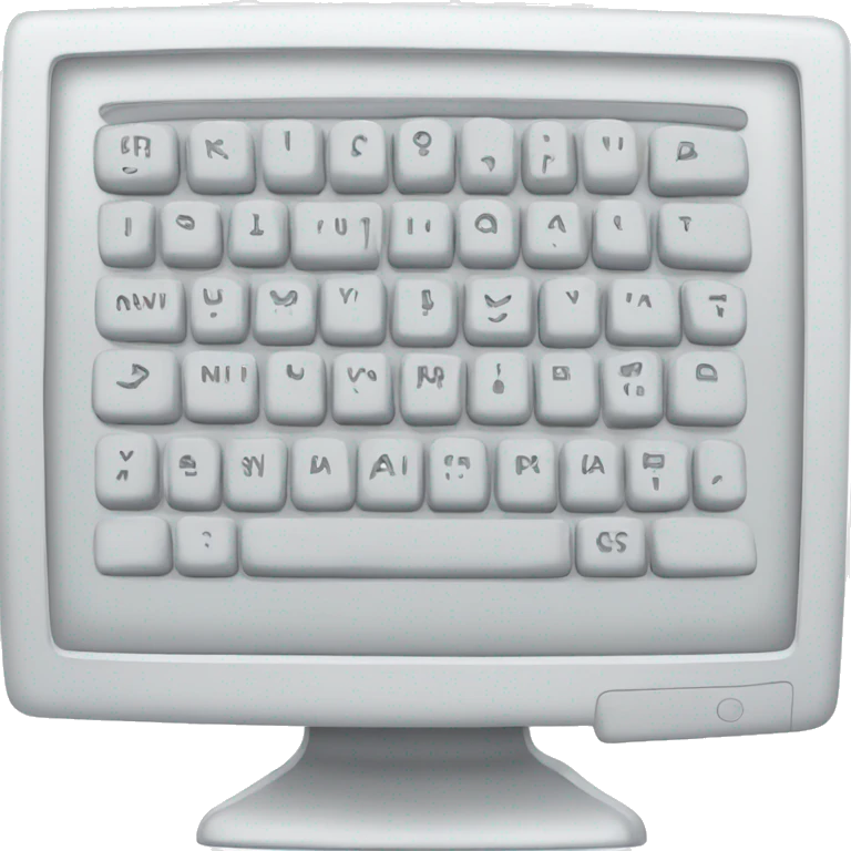 White Computer  emoji