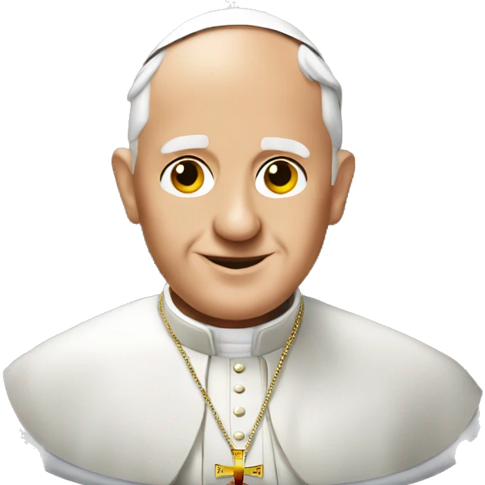the pope on a plane emoji