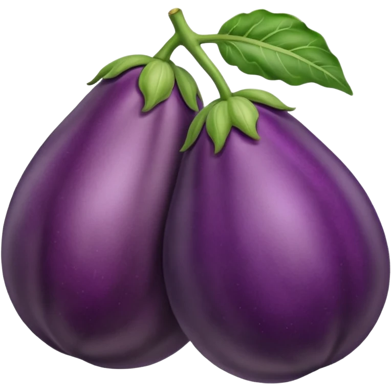 An eggplant rubbing a peach  emoji