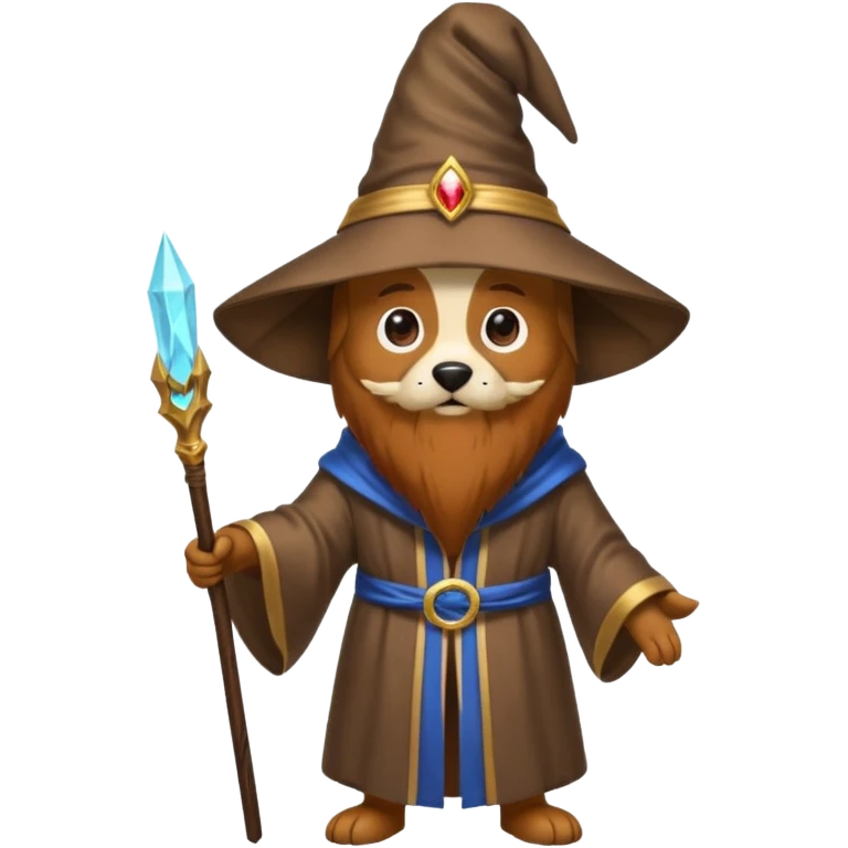 Dog wizard emoji