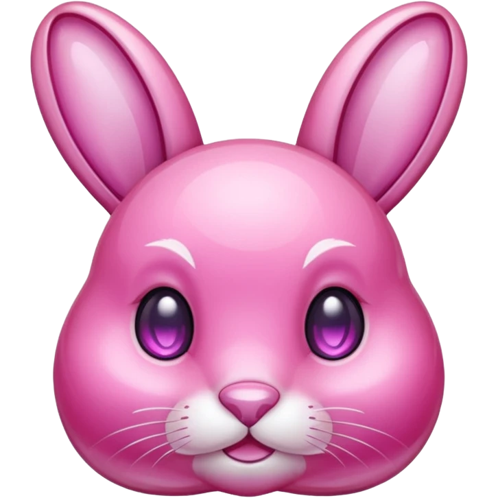  crystallized bunny pink emoji